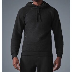 Alo Yoga Triumph Hoodie Fleece Gym Training Running Workout Zipper Pockets